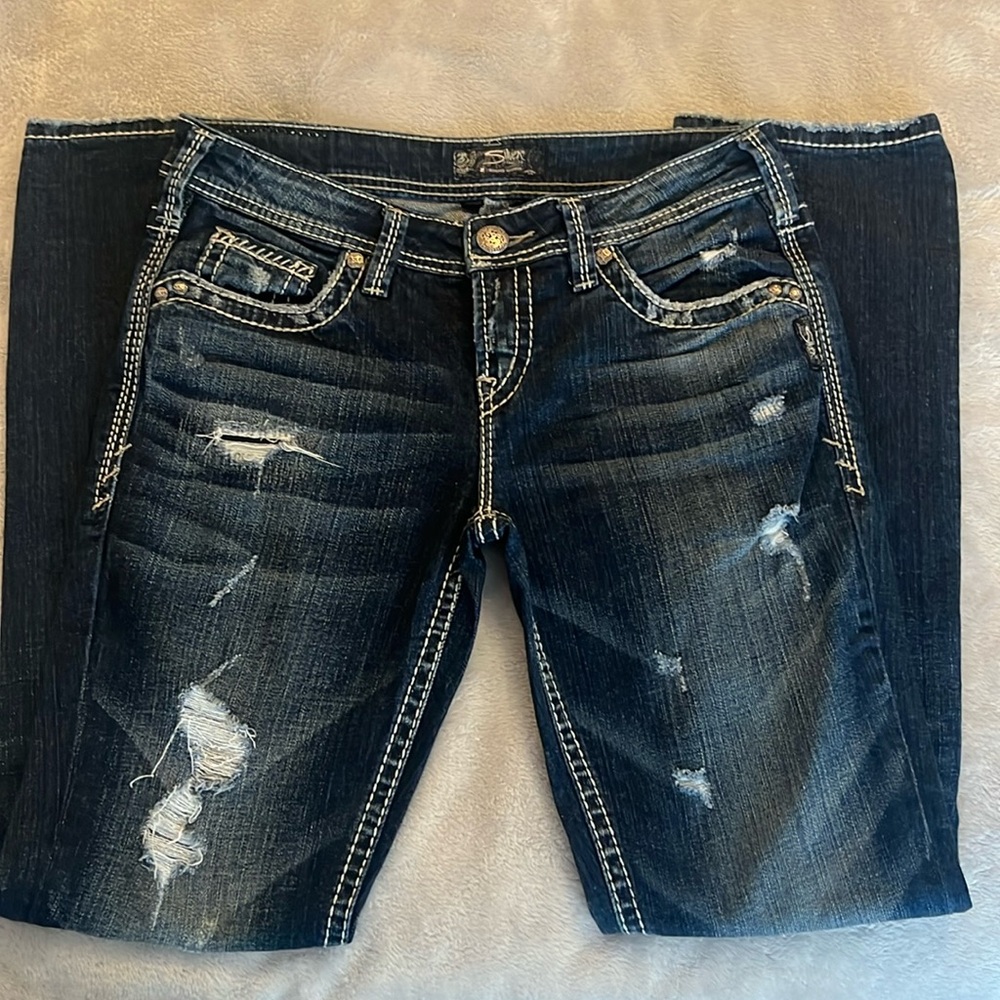 Silver Ladies Jeans
